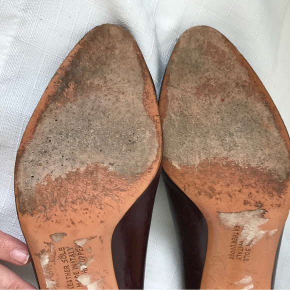 Salvatore Ferragamo Vintage Red 2.5” Heel Pumps Women Sz 7B Made in Italy - Picture 10 of 14